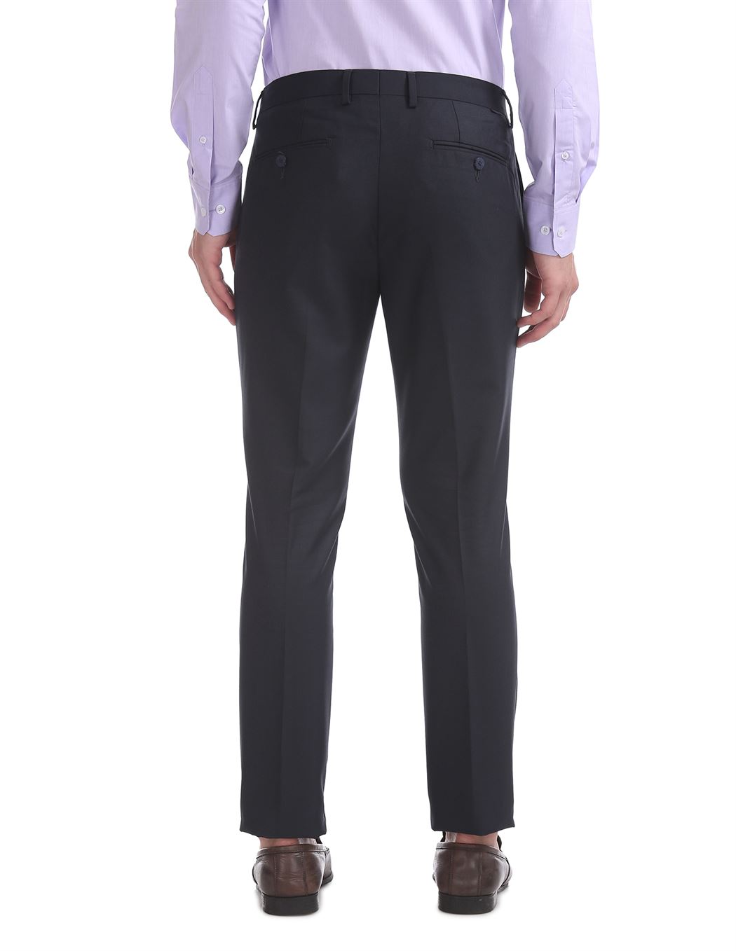 U.S. Polo Assn. Men Solid Formal Wear Trousers